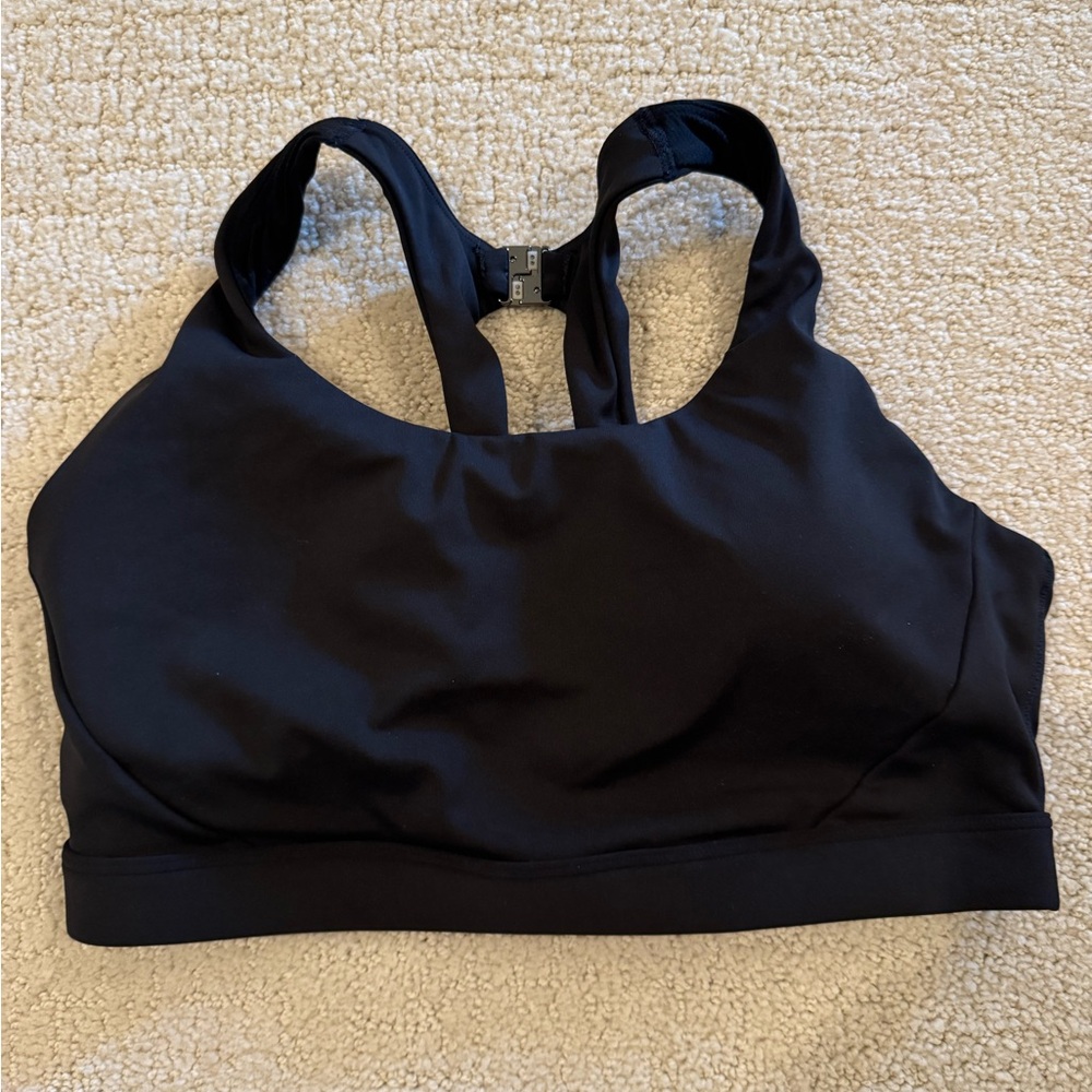 Athleta Black Ultimate Ease Sports Bra D-DD (medium)